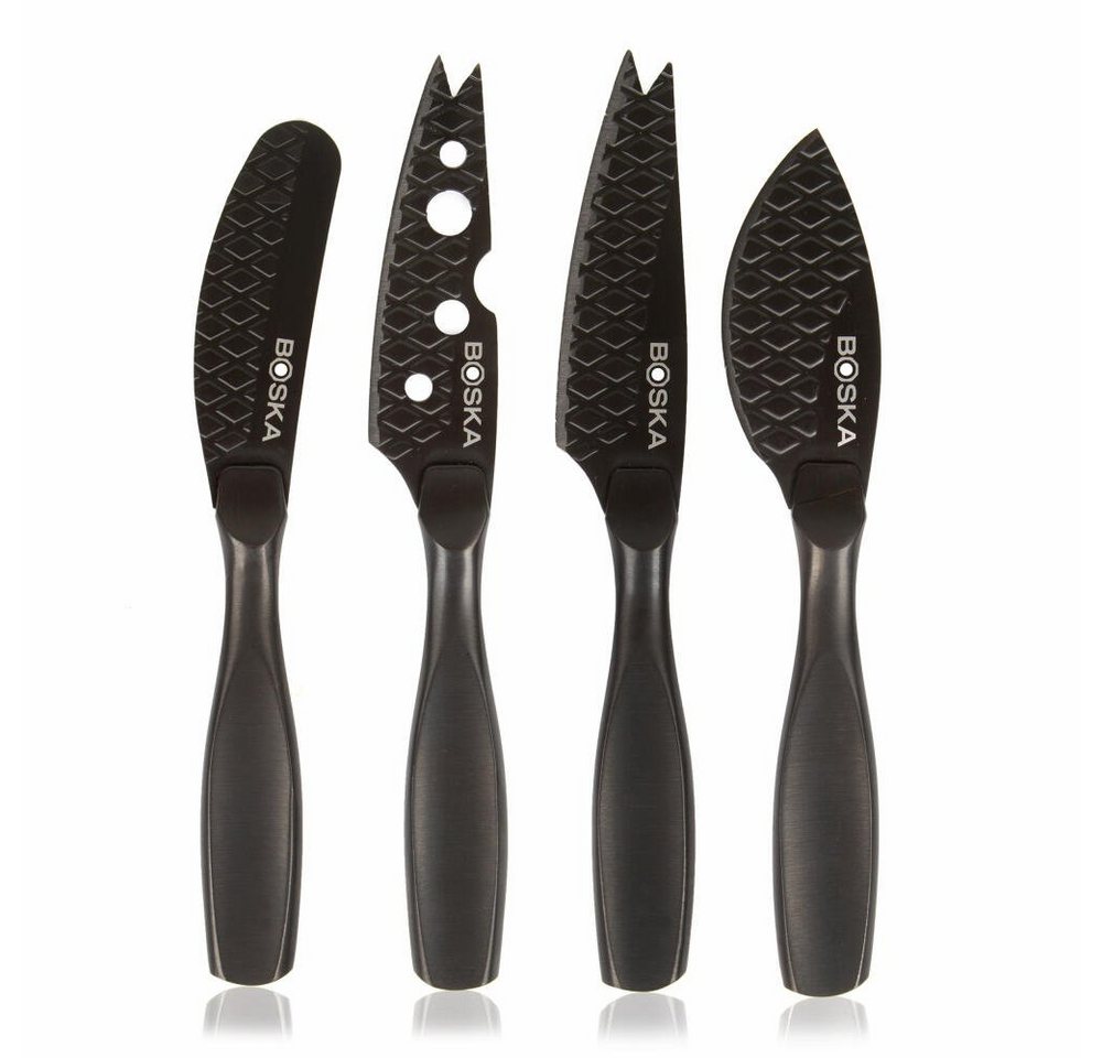 BOSKA HOLLAND Messer-Set Käsemesser-Set Mini Monaco+ Schwarz (4-tlg) von BOSKA HOLLAND