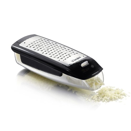 Boska Easy Grater/mit praktischem Auffangbehälter/Kunststoff/Edelstahl/Silber / 165 x 70 x 45 mm von BOSKA