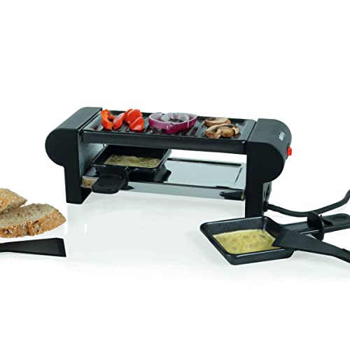 Boska Raclette Mini 220V / auch als Gourmet/Edelstahl/Kunststoff/Stahl/Schwarz / 293 x 105 x 100 mm von BOSKA