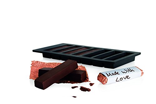Boska Choco Riegel Starter Set/eigene Schokolade machen/Silikone/Schwarz von BOSKA