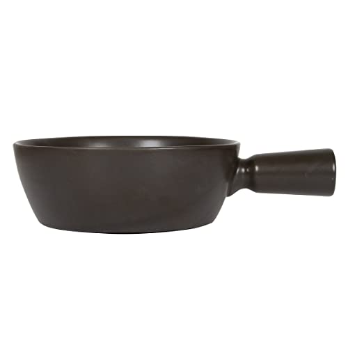 Boska Fonduetopf Nero/Topf für Käsefondue/Für den Gasherd/Spülmaschinenfest/Keramik/Schwarz / 1,3 Liter von BOSKA