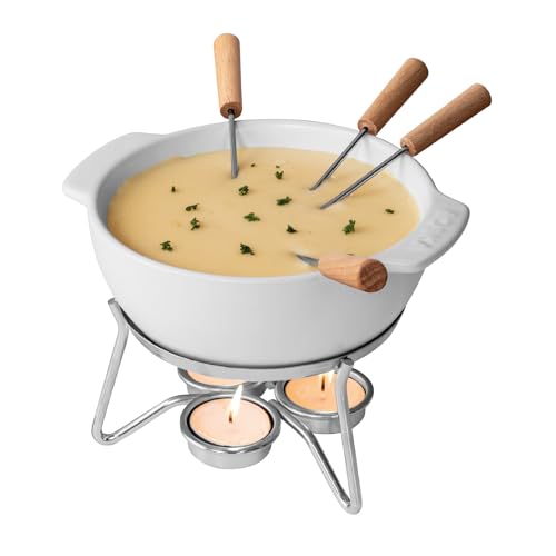 Boska Käsefondue-Set Party/Im Ofen, in der Mikrowelle oder mit Teelicht zu erhitzen/Keramik von BOSKA