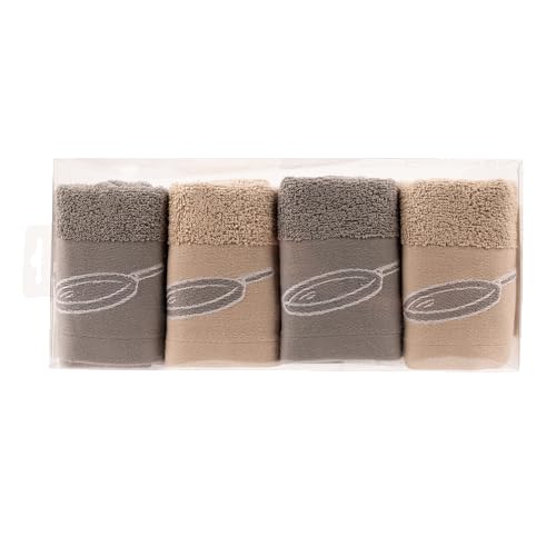 BOSKIMO Geschirrtücher Baumwolle Premium – 4er Set Küchentücher – Weiche & Saugfähige Spültücher aus Mikrofaser & Baumwolle – Made in Portugal von BOSKIMO