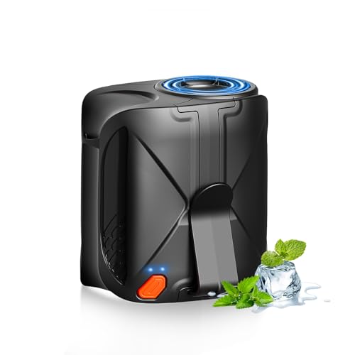 BOSONER Tragbarer Ventilator Akku Klein: 6000 mAh Taillen Clip Ventilator Klein 6 Geschwindigkeiten - Mini Turbo USB Ventilatoren Aufladbare für Baustelle, Outdoor, Wandern, Arbeiten im Sommer von BOSONER