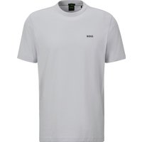 BOSS GREEN Rundhalsshirt "Tee", mit gummiertem Kontrast-Logo von BOSS Green