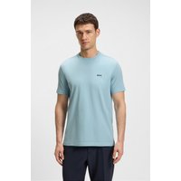 BOSS GREEN Rundhalsshirt "Tee", mit gummiertem Kontrast-Logo BOSS GREEN Rundhalsshirt "Tee", mit gummiertem Kontrast-Logo von BOSS Green