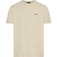 BOSS GREEN Rundhalsshirt "Tee", mit gummiertem Kontrast-Logo BOSS GREEN Rundhalsshirt "Tee", mit gummiertem Kontrast-Logo von BOSS Green