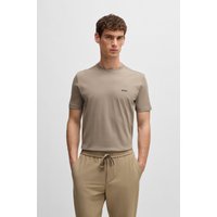 BOSS GREEN Rundhalsshirt "Tee" mit gummiertem Kontrast-Logo von BOSS Green