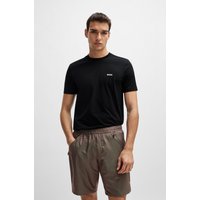 BOSS GREEN Rundhalsshirt "Tee" mit gummiertem Kontrast-Logo von BOSS Green