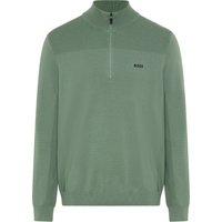 BOSS GREEN Strickpullover Stehkragen mit Reißverschluss, Regular Fit BOSS GREEN Strickpullover Stehkragen mit Reißverschluss, Regular Fit von BOSS Green