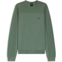BOSS GREEN Strickpullover "KN Momentum-X CN" Rundhalsausschnitt, Regular Fit, kontrast HD-Logo BOSS GREEN Strickpullover "KN Momentum-X CN" Rundhalsausschnitt, Regular Fit, kontrast HD-Logo von BOSS Green