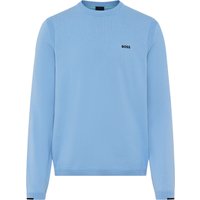 BOSS GREEN Strickpullover Rundhalsausschnitt, Regular Fit, Logo-Print von BOSS Green