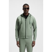 BOSS GREEN Sweatjacke "Saggy Rib", mit tonigen Einsätzen von BOSS Green