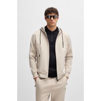 BOSS GREEN Sweatjacke "Saggy Rib", mit tonigen Einsätzen von BOSS Green