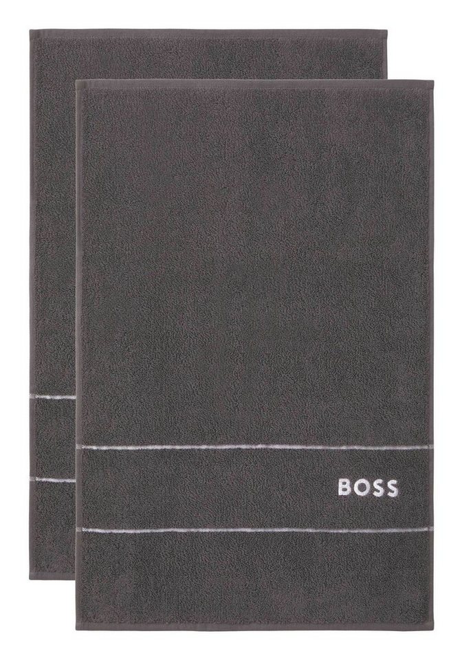 BOSS Home Gästehandtücher Plain Gästetuch 2er Set, 100% Baumwolle (2-St), mit modernem Design von BOSS Home