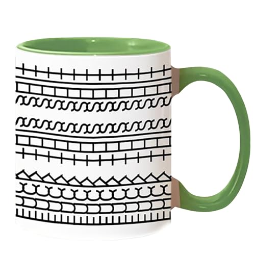 BOSSETY Fuck This Shit Mug, Lustige Tasse Kaffeetasse mit Versteckter Botschaft, 12oz Lustiges Geschenk für Kollegen, Arbeit, Freunde, Geschenke, einzigartige Tasse 350ml (11oz Grün) von BOSSETY
