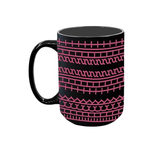 Fuck This Shit Kaffeetasse, Sarcastic Mugs, Funny Coffee Mug, 10oz Tasse mit versteckter Botschaft, versteckte Teetasse, Neuheit Kreativität Humor Trinktasse (A-Schwarz2) von BOSSETY