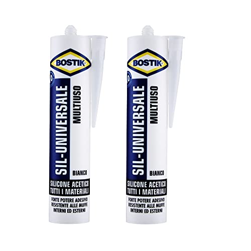 2 Stück Silikon Universal Weiß Essigsäure Sil-Universal 2 x 280 ml BOSTIK von BOSTIK