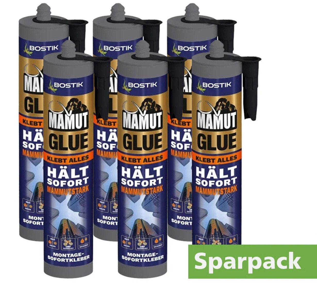 BOSTIK Montagekleber Bostik Montagekleber Mamut Glue Sparpack 6 x 450 g BOSTIK Montagekleber Bostik Montagekleber Mamut Glue Sparpack 6 x 450 g von BOSTIK