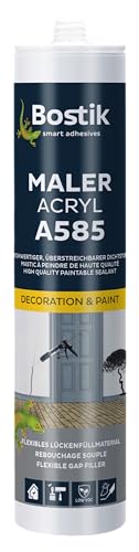 Bostik A585 Maler Acryl weiß 1K Acryl Dichtstoff 300ml Kartusche von BOSTIK