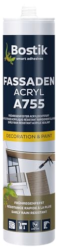 Bostik A755 Fassaden Acryl weiß 1K Acryl Dichtstoff 300ml Kartusche von BOSTIK