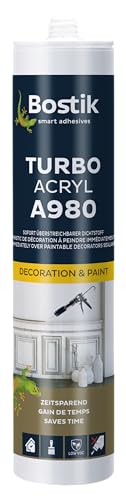 Bostik A980 Turbo Acryl weiß 1K Acryl Dichtstoff 300ml Kartusche von BOSTIK