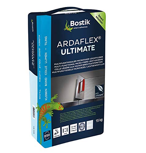 Bostik Ardaflex Ultimate Multifunktionaler Microfaser Leichtkleber, Fliesenkleber Flexkleber 15Kg von BOSTIK