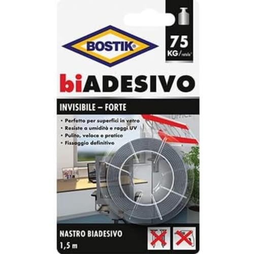 Bostik Doppelseitiges unsichtbares Klebeband, 19 mm x 1,5 m. von Bostik