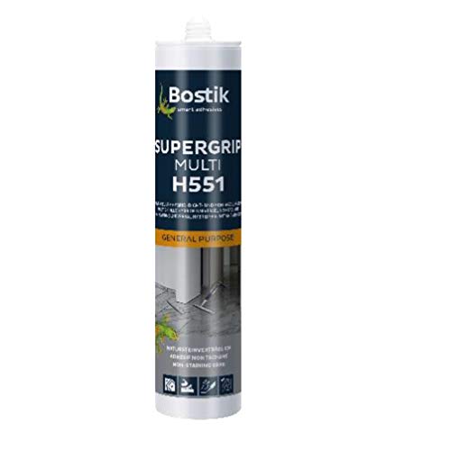 Bostik H551 Supergrip Multi grau 1K Hybrid Klebdichtstoff (430g) 290ml Kartusche von BOSTIK