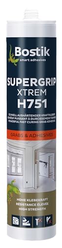 Bostik H751 Supergrip Xtrem 1K Hybrid Klebdichtstoff 450g/290ml Kartusche grau von BOSTIK