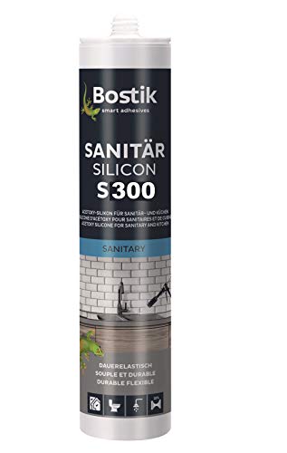 Bostik S300 Sanitärsilicon transparent 1K Silikon Dichtstoff 300ml Kartusche von BOSTIK