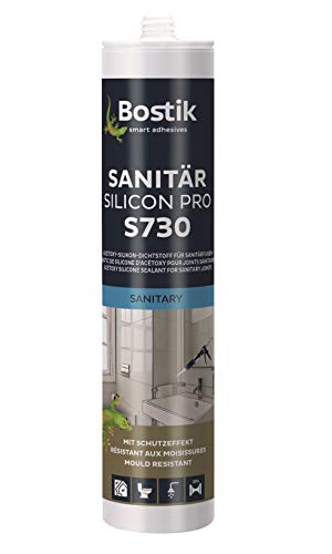 Bostik S730 Sanitär Silicon Pro hellbeige 1K Silikon Dichtstoff 300ml Kartusche von BOSTIK