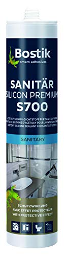 Bostik Sanitärsilicon Premium weiß 300ml Kartusche 1K Silikon Dichtstoff von BOSTIK