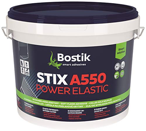 Bostik Stix A550 Power Elastic PVC-Lino-Vinyl Belag Kleber Klebstoff 13kg Eimer von BOSTIK