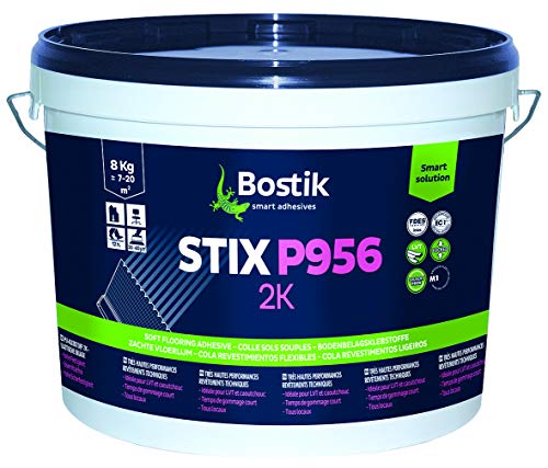 Bostik Stix P956 2K PU Gummi Linolium Kleber Klebstoff 8kg Einheit von BOSTIK