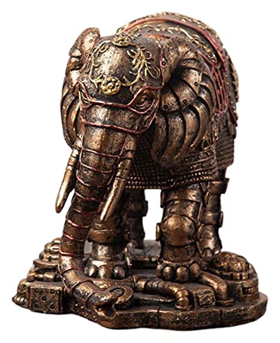 BOSUGE, Figur Statuen Amerikanischer Stil Steampunk Mechanische Elefant Statue Skulptur Figur Harz Sammlerstück Handwerk for Zuhause Wohnzimmer Regal Büro Dekoration von BOSUGE