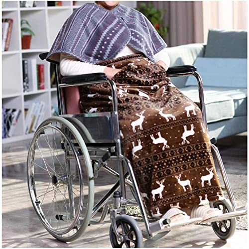 BOSUGE Schoßdecken für ältere Rollstuhlfahrer, wasserdichte, warme Knieschützer, Beinabdeckung, warme Tasche, große Tasche, leichte Rollstuhldecke, maschinenwaschbare Rollstuhlabdeckung von BOSUGE