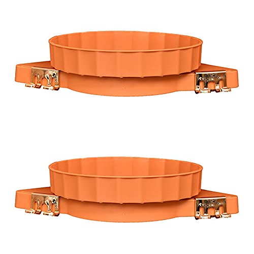 Kleiderhaken, Duschablage, Aufbewahrung mit Klettverschluss, 2 Ebenen, Badezimmerkorb, Eckregal, Organizer, Kunststoff mit Haken, Wandmontage, Badzubehör-Sets, Küchen-Eckregal, orange ( Color : Oranje von BOSUGE