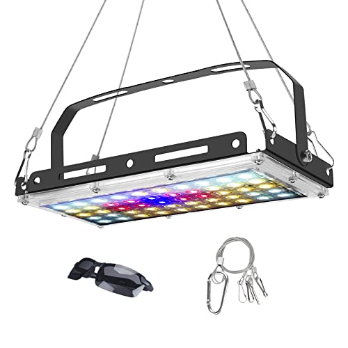 BOSYTRO LED Pflanzenlampe, Vollspektrum Wachstumslampen für Pflanzen 150W LED Grow Light Pflanzenlampe für Zimmerpflanzen, mit Polarisierte Brille und Kleiderbügelhaken aus Edelstahl von BOSYTRO