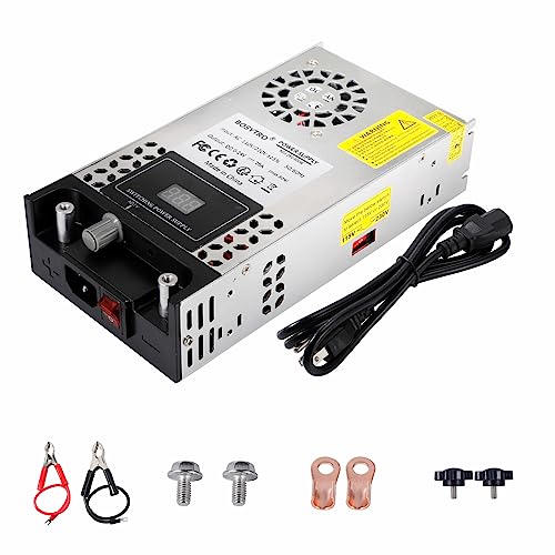 BOSYTRO Regelbares Netzteil 0-24V 25A 600W Schaltnetzteil Transformator Power Supply Trafo 230v auf 12v Netzteil SMPS für LED Streifen, CCTV, Radio, Kamera, Labornetzteil von BOSYTRO