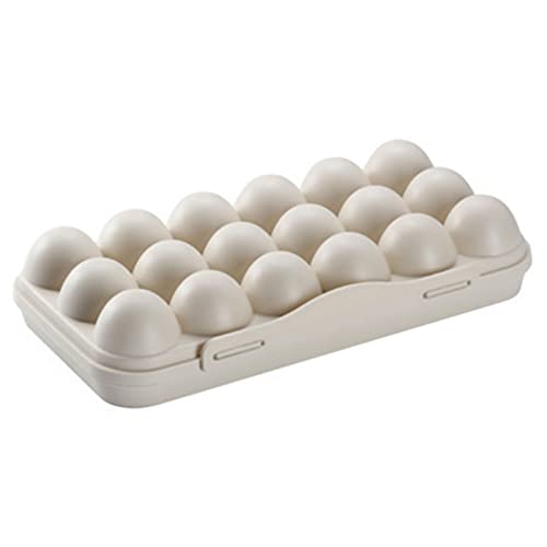 BOTCAM 18 Grid Kitchen Kühlschrank Eierbox -Kollision Beschädigte Eier Aufbewahrungsbox Enten-Eier-Box Eierablage Eier-Aufbewahrungsbox Ofenfeste Schälchen (A, One Size) von BOTCAM
