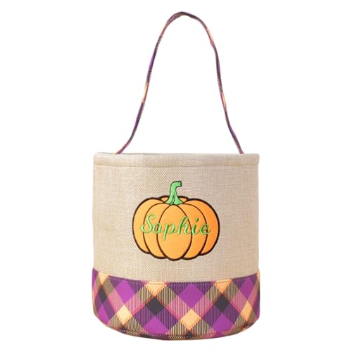 BOTCAM Halloween Nachahmung Leinen Lagerung Korb Mall Park Indoor Und Outdoor Dekoration Ornamente Korb Partydekorationsset (B, One Size) von BOTCAM