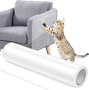 Kratzschutz for Katzen, kratzfestes Klebeband for Katzen, transparenter PVC-Kratzschutz mit kratzfesten Schrauben for Sofa und Möbel (Size : 20 * 300cm) von BOTIZR
