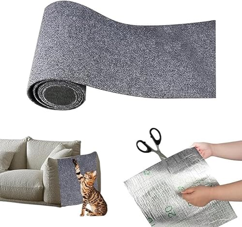 Selbstklebende Kratzmatte for Katzen und Katzen, for Schutz von Sofa und Möbeln (Color : Gray1, Size : 60 * 100cm) von BOTIZR