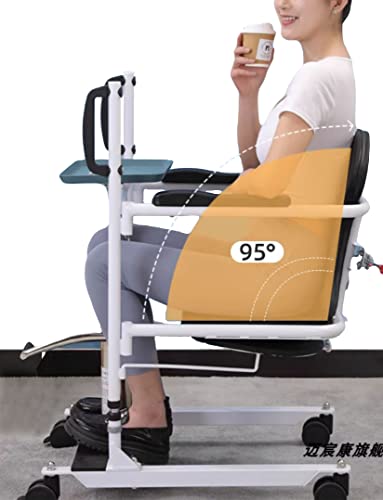 BOTOWI Hydraulischer Patientenlift Transferhilfe Behinderten-Duschstuhl 20cm Hubhöhe, 5 in 1 Senioren-Hydraulik-Lift, Body-Lift Bettkommode mit 180° geteiltem Sitz, Rollstuhllift, Belastung 150kg BOTOWI Hydraulischer Patientenlift Transferhilfe Behinderten-Duschstuhl 20cm Hubhöhe, 5 in 1 Senioren-Hydraulik-Lift, Body-Lift Bettkommode mit 180° geteiltem Sitz, Rollstuhllift, Belastung 150kg von BOTOWI