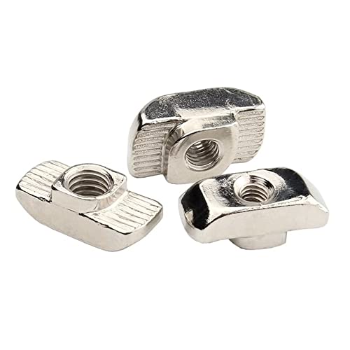 BOUACOUA Nutensteine T-Nut-Muttern Hammermutter Hammerkopf Befestigungsmutter T Nutmuttern (EU40) M6, 20pcs von BOUACOUA