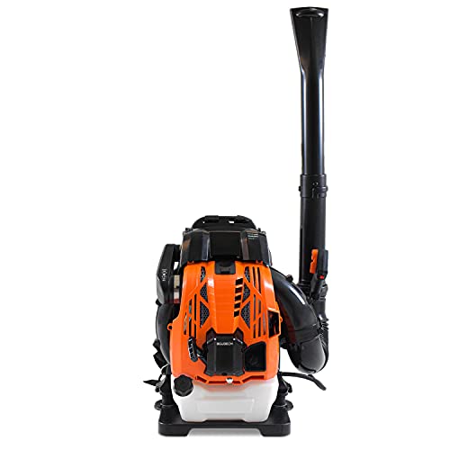 BOUDECH Laubbläser mit 4-Takt-Rucksack, 75,6 cc, 2,5 kW, ergonomische Rückenlehne mit gepolsterten Schultergurten Max-Comfort und Blasgeschwindigkeit bis zu 320 km/h, Orange BOUDECH Laubbläser mit 4-Takt-Rucksack, 75,6 cc, 2,5 kW, ergonomische Rückenlehne mit gepolsterten Schultergurten Max-Comfort und Blasgeschwindigkeit bis zu 320 km/h, Orange von BOUDECH