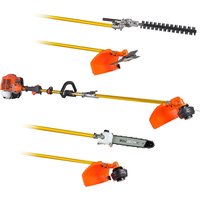 Benzin-Heckenschere 62-ccm-Multifunktionssatz 5 in 1 Kettens�ge-Heckenschere CE-zertifiziert von BOUDECH