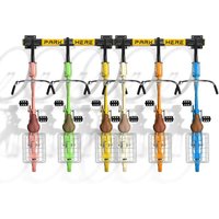 Bringer - Fahrradst�nder f�r die Wandmontage Vertikaler Fahrradst�nder mit 6 Pl�tzen aus verzinktem Stahl mit PVC-beschichteten Haken. Modularer Bringer - Fahrradst�nder f�r die Wandmontage Vertikaler Fahrradst�nder mit 6 Pl�tzen aus verzinktem Stahl mit PVC-beschichteten Haken. Modularer von BOUDECH