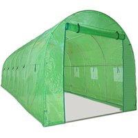 Gew�chshaus 3x6 M mit Tunnelstruktur aus verzinktem Stahl und PE-Netzabdeckung. Gew�chshaus 18sqm 300x600x190cm von BOUDECH